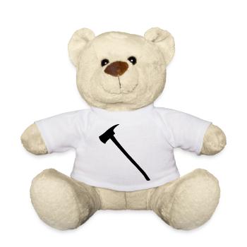 Fireman Axe - Teddy Bear - white - Front