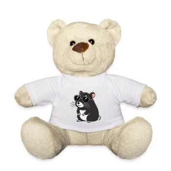 Hmster-chic dunkle Brille - Teddy - Weiß - Vorne