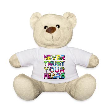 Never Fears B - Teddy Bear - white - Front