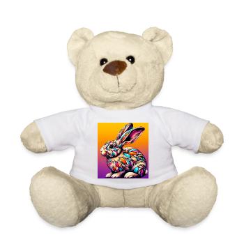 rabbit - Teddy Bear - white - Front