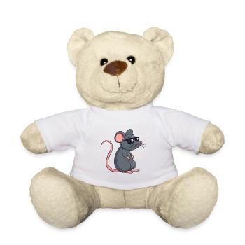 Ratten-Stilvolle Dunkle Brille - Teddy - Weiß - Vorne
