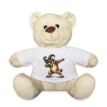Dabbing Capricorn - Teddy Bear - white - Front