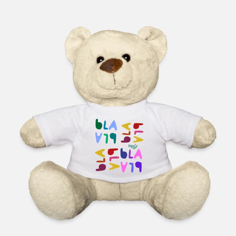 Bla bla bla - Nounours - blanc