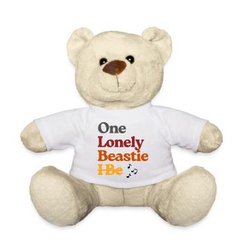Un t-shirt de bête solitaire - Nounours - blanc - Devant