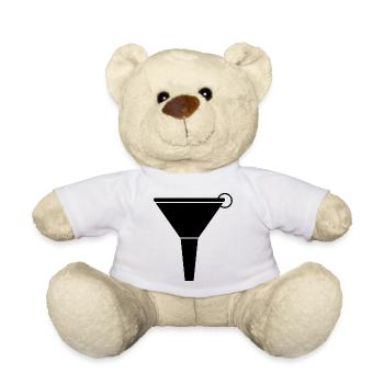 Funnel - Teddy Bear - white - Front
