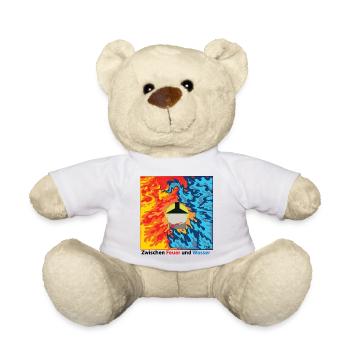 Zwischen Feuer und Wasser - Feuerwehr - Teddy - Weiß - Vorne