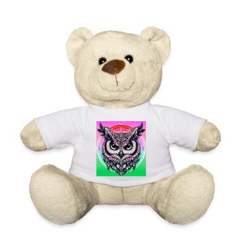 hibou - Nounours - blanc - Devant