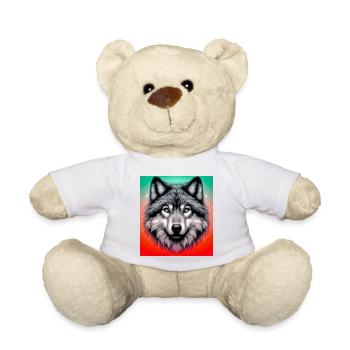 Loup - Nounours - blanc - Devant