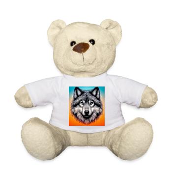 Wolf - Teddy Bear - white - Front