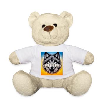 Loup - Nounours - blanc - Devant