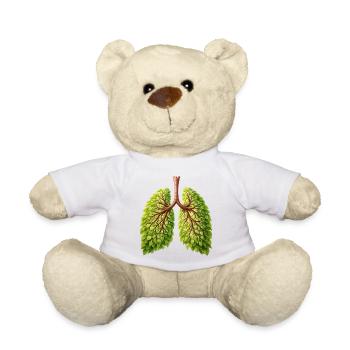 Lunge Natur Baum Design - Teddy - Weiß - Vorne