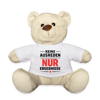 Keine Ausreden Nur Ergebnisse Statement Kraft - Teddy - Weiß - Vorne