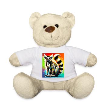 Lémurien - Nounours - blanc - Devant
