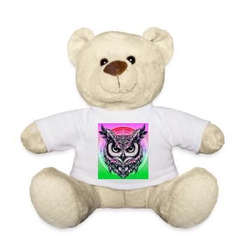 Eule - Teddy - Weiß - Vorne
