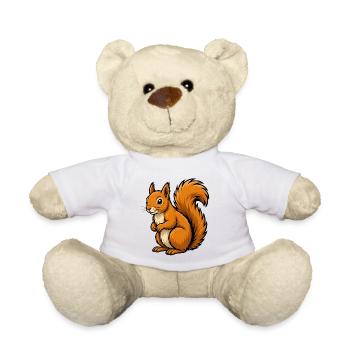 écureuil roux - Nounours - blanc - Devant
