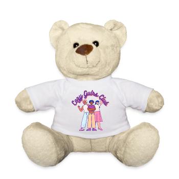 Cozy Girls Club Warm Aesthetic Girl Power - Teddy Bear - white - Front
