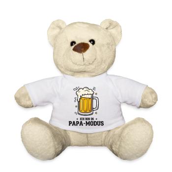 Vatertag Männer Papa Männertag Bier Grillen - Teddy - Weiß - Vorne