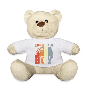 Pom-pom girl masculin - Nounours - blanc - Devant