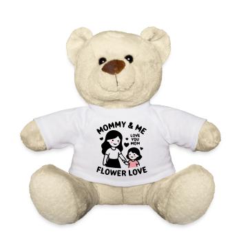 Mommy and Me Partnerlook Mom Daughter - Teddy Bear - white - Front