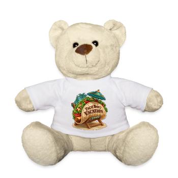 Taco Bout Vacation Lustiges Strandstuhl-Essenswortspiel - Teddy - Weiß - Vorne