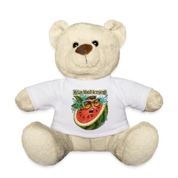 Melone Stimmungsaktiviertes lustiges Wassermelonengesicht - Teddy - Weiß - Vorne