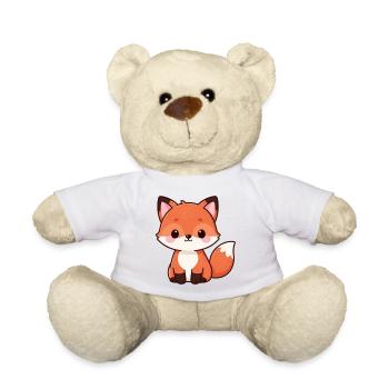 Niedlicher Fuchs Kawaii Geschenk  - Teddy - Weiß - Vorne