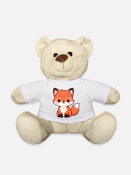 Niedlicher Fuchs Kawaii Geschenk  - Teddy - Weiß
