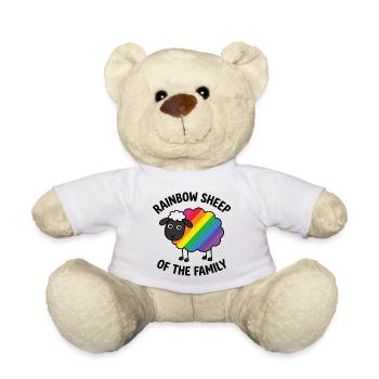 Pride Month LGBT - Rainbow Sheep of the Family - Teddy Bear - white - Front