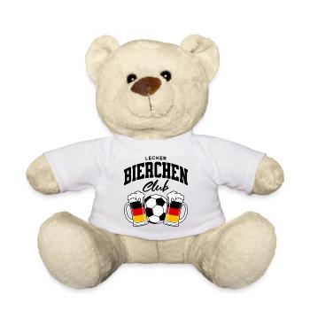 Lecker Bierchen Club Fußball Deutschland - Teddy - Weiß - Vorne