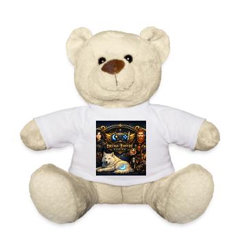 T-shirt de bannière de jeu - Nounours - blanc - Devant