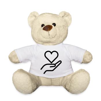 donner amour - Nounours - blanc - Devant