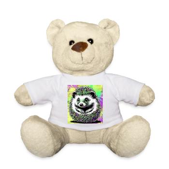 hedgehog - Teddy Bear - white - Front