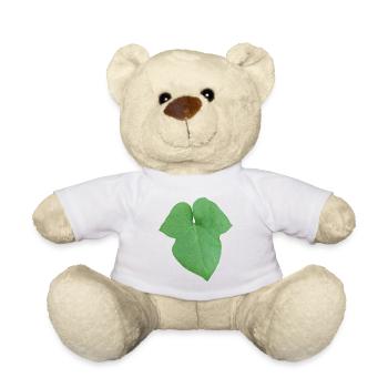 Green_Leaf_-_Tiny_Red_Spider - Teddy Bear - white - Front