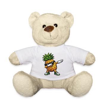 Dabbing Ananas - Teddy - Weiß - Vorne