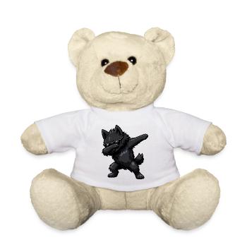 Dabbing Schipperke - Teddy - Weiß - Vorne