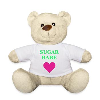 Sugar Babe Herz Neon - Teddy - Weiß - Vorne