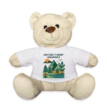 Berge, See und Sonnenuntergang - Teddy - Weiß - Vorne