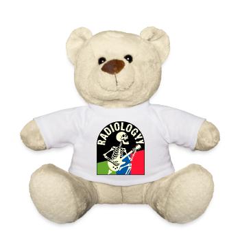 X-ray Radiology Skeleton Rock Guitarist - Teddy Bear - white - Front