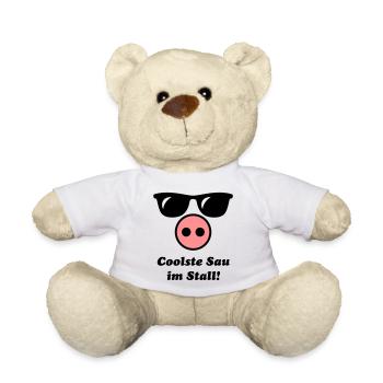 Coolste Sau Im Stall! (Cool) - Teddy - Weiß - Vorne