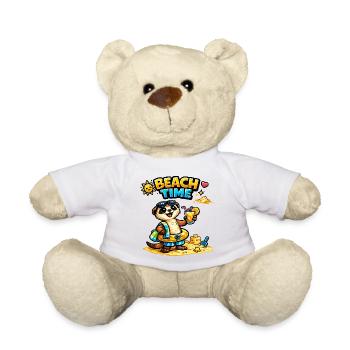 Strandzeit Otter: Sand & Spaß - Teddy - Weiß - Vorne