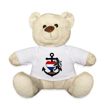 Heart of the Netherlands 2026 Anchor Dragon - Teddy Bear - white - Front