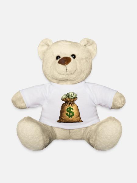 moneybags - Teddy Bear - white