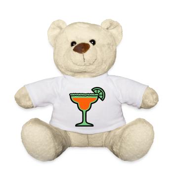 Cocktail Glass Summer Drink Vacances de garçon pour filles - Nounours - blanc - Devant