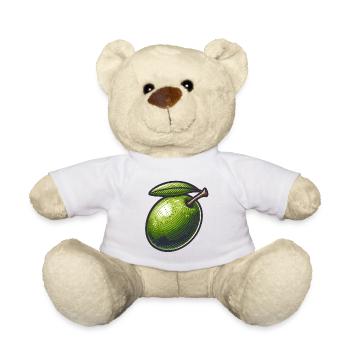 Olivgrüner Vintage-Geist - Teddy - Weiß - Vorne