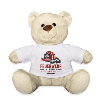 Feuerwehr in Rente Feuer aus – Ruhestand Design - Teddy - Weiß - Vorne