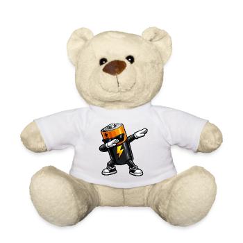 Dabbing Batterie - Teddy - Weiß - Vorne
