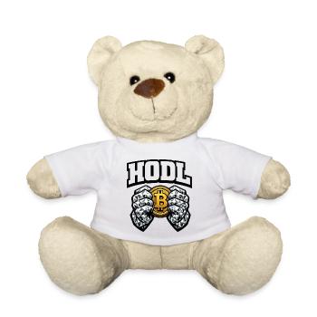 HODL Diamond Hands, Bitcoin - Teddy - Weiß - Vorne