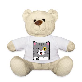 Chat - Nounours - blanc - Devant