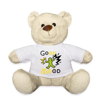 Explosive green and yellow playful figure - Teddy Bear - white - Front