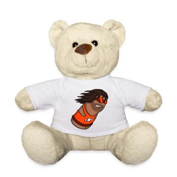 Slam – Cartoon Thumb Character - Teddy - Weiß - Vorne